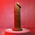 7" Girthy Vibrating Dong - Dark Girthy realistic vibrating dildo Evolved Novelties