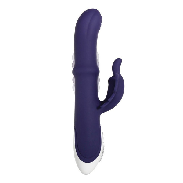 Evolved Novelties Put a Ring on It - Large dual vibrator with traveling shaft ring