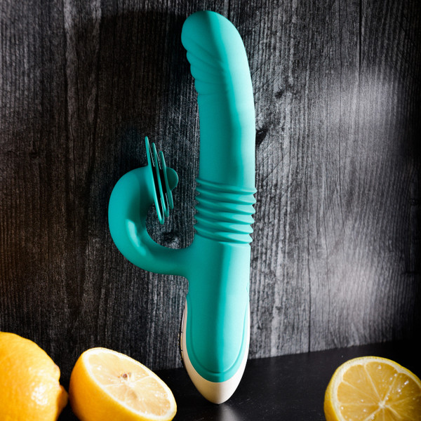 Evolved Novelties The Show Stopper - Thrusting, twirling vibrator with intense clitoral stimulation