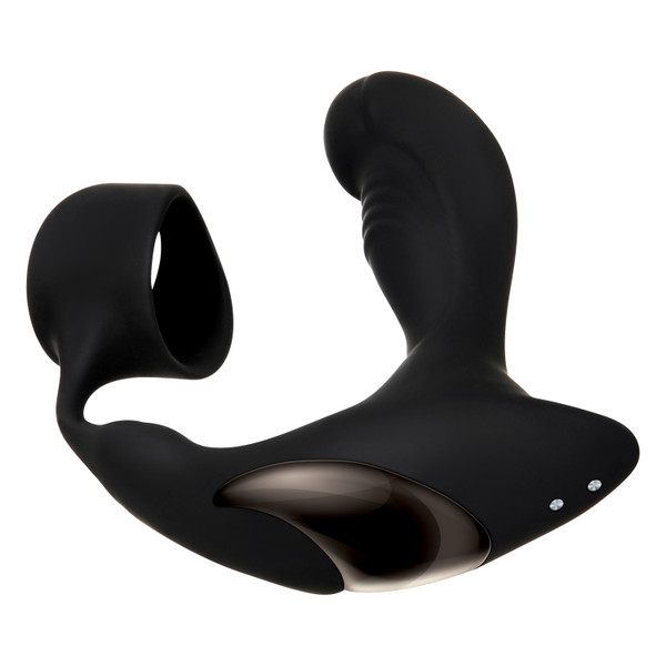 Evolved Novelties Strapped & Tapped - Remote-control vibrating, heating prostate penis ring
