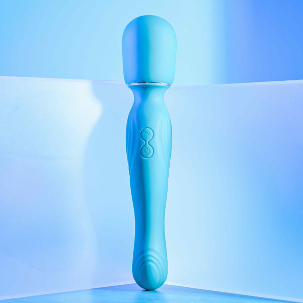 Double The Fun Large dual end wand vibrator Gender X by Evolved Novelties