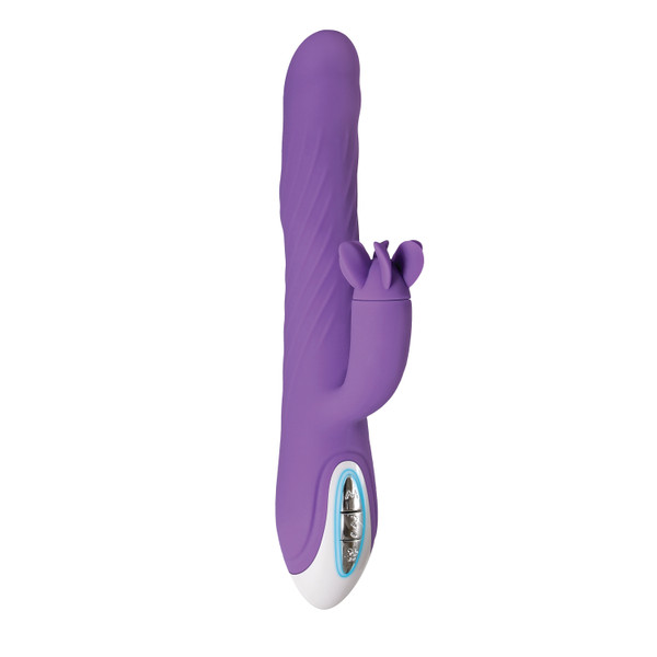 Evolved Novelties Tilt-O-Whirl - Dual vibrator with spinning clitoral stimulator & unique waving shaft motion