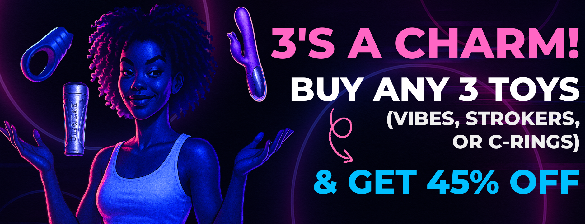 Evolved Novelties at Evolved World premium vibrators, luxury vibrators banner