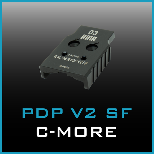 C-More Adapter Plate for Walther PDP V2 SF shown disassembled.