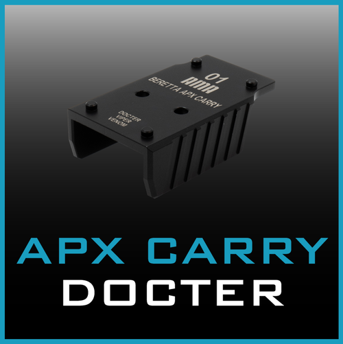 Docter, Noblex, or Vortex Adapter Plate for Beretta APX AP1 Carry, shown disassembled.