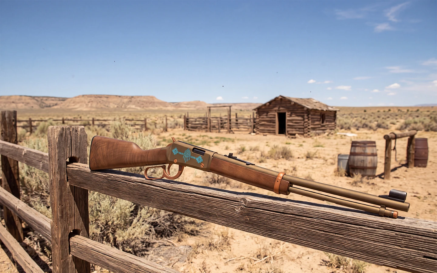 Western Old-School Lever Action .22 Cerakote