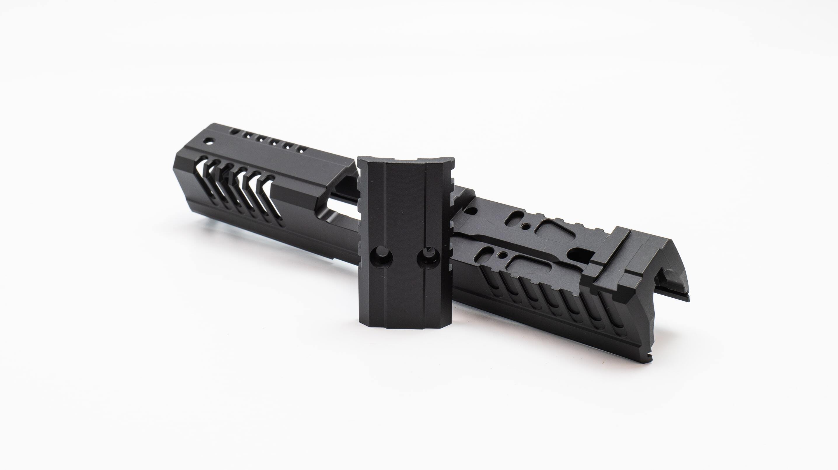 Viper Cut Custom Slide for Walther PDP V1/V2, Graphite Black Cerakote, 4-inch