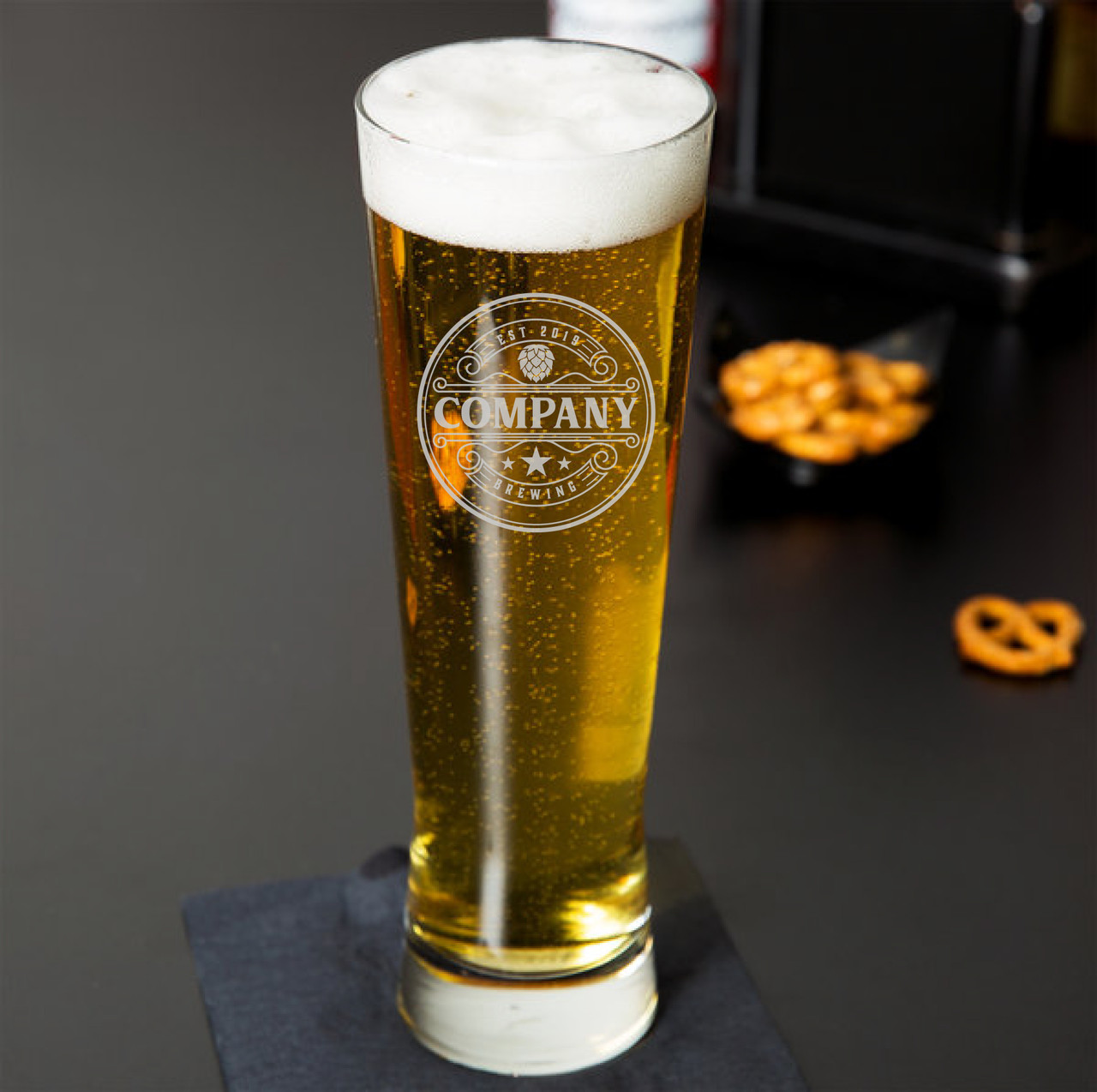 Personalized Grand Pilsner Beer Glass - 20 oz. – A Gift Personalized