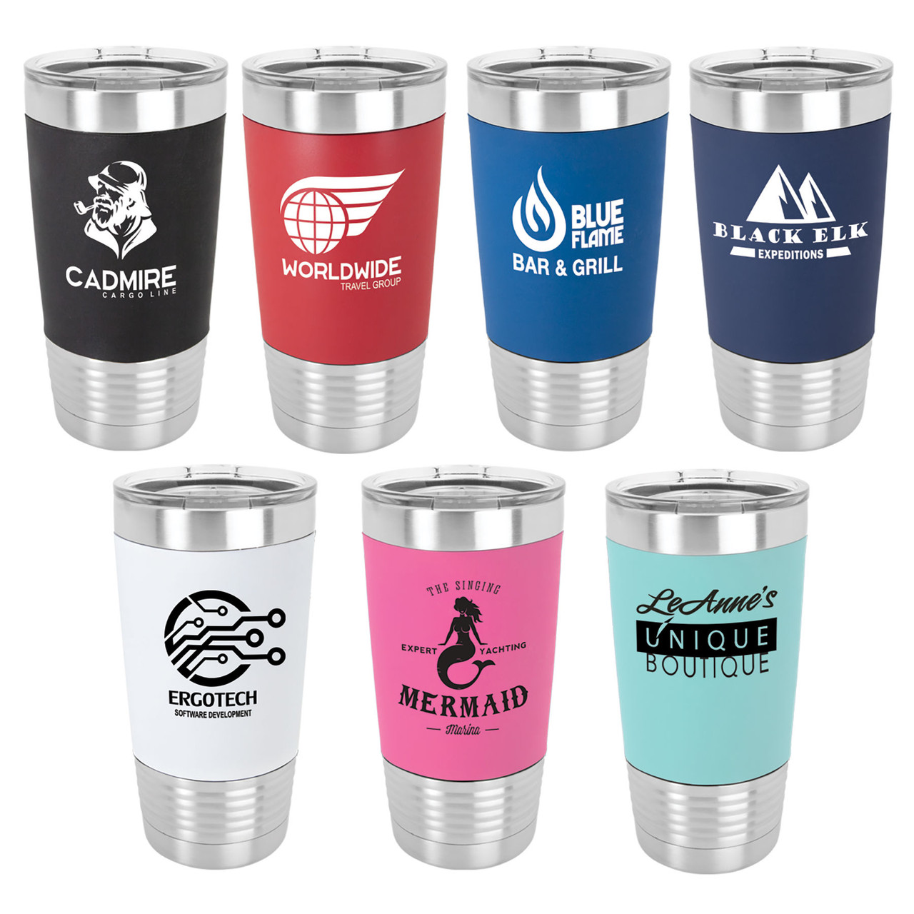 Polar Camel It's Just Water 20oz Tumbler - Ringneck Stainless Steel Tumbler  Insulated Cup - Vacuum Insulated Tumbler with Clear Lid - Great Travel  Tumbler Premium Quality Stainless Steel Tumbler