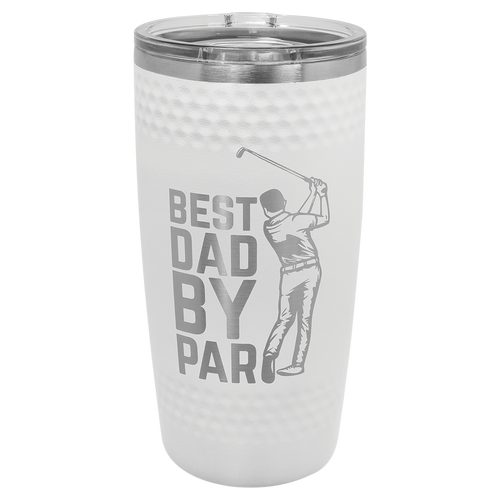 White Dimpled Golf Tumbler