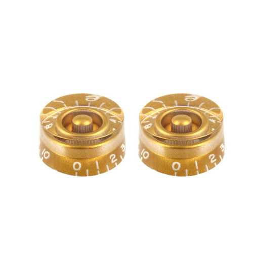 <p>From Allparts:</p><p><br></p><p>Speed knobs (2), vintage style numbers, fits USA split shaft pots.</p>
