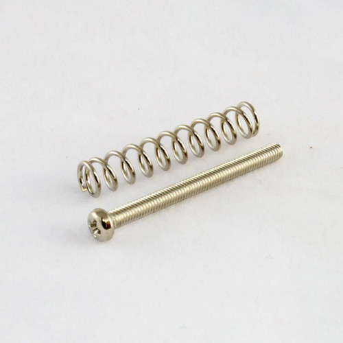 <p>From Allparts:</p><p><br></p><p>Metric humbucking pickup mounting screws (4), 3.0 x 24.5mm, Phillips, with springs (4).</p>