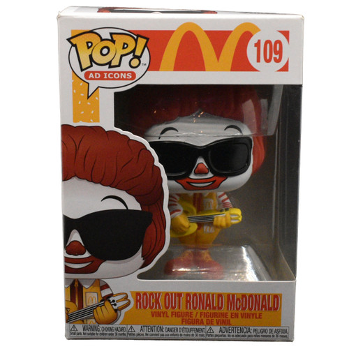 IN BOX Funko Pop! Vinyl Ad Icons - Rock Out Ronald McDonald #109