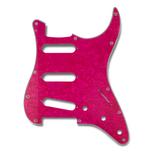 Allparts PR-3850-072 PRiMO Pickguard for Stratocaster, S-S-S Pickup Configuration - Pink Pearloid