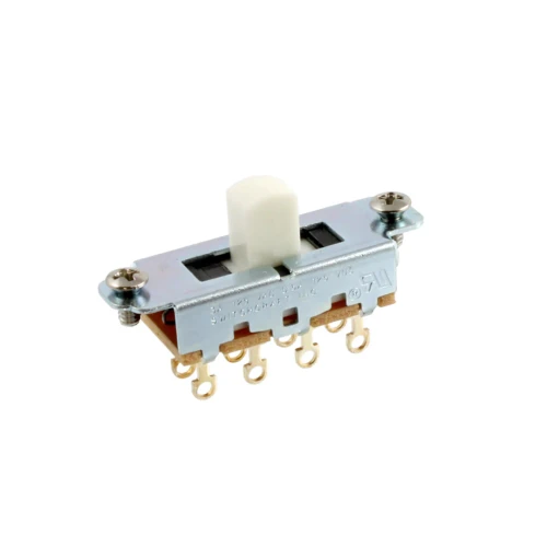 EP-0261-025 Switchcraft On-Off-On Slide Switch for Mustang - White