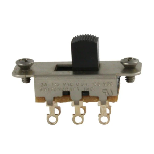 EP-0260-023 Switchcraft On-Off-On Slide Switch for Mustang - Black