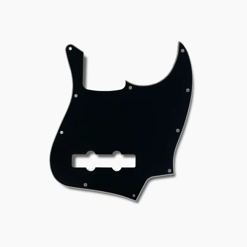 Allparts PG-0755-033 Pickguard for Jazz Bass - Black 3-Ply (B/W/B) .090