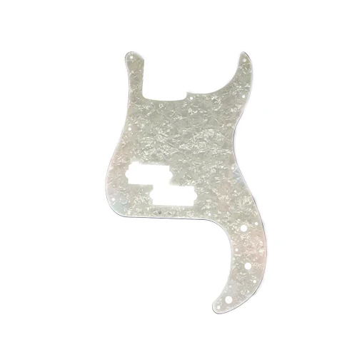 Allparts PG-0750-055 Pickguard for Precision Bass - White Pearloid 4-Ply (WP/W/B/W) .100