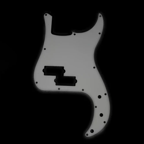 Allparts PG-0750-035 Pickguard for Precision Bass - White 3-Ply (W/B/W) .090