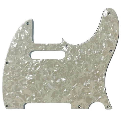 Allparts PG-0562-065 8-hole Pickguard for Telecaster - Parchment Pearloid 3-Ply (PP/B/P) .100
