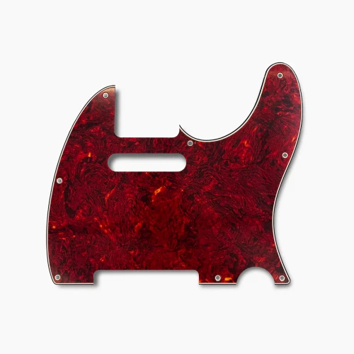 Allparts PG-0562-044 8-hole Pickguard for Telecaster - Red Tortoise 3-Ply (RT/W/B) .090