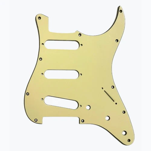 Allparts PG-0552-048 11-hole Pickguard for Stratocaster - Vintage Cream 3-Ply (VC/B/VC) .090
