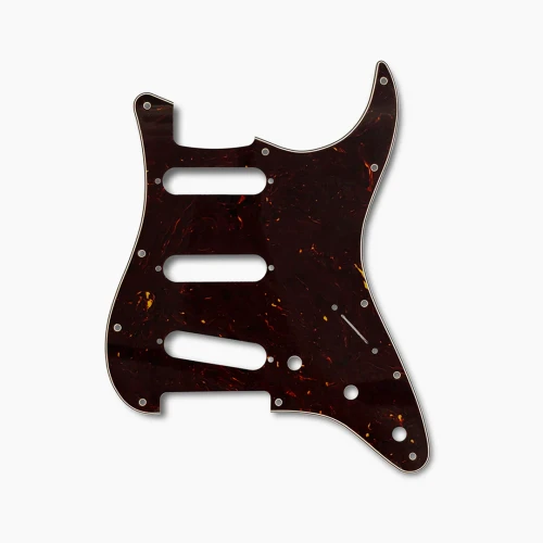 Allparts PG-0552-046 11-hole Pickguard for Stratocaster - Nitrocellulose Tortoise 4-Ply