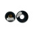 Allparts MK-3320-003 Stacked Concentric Knob Set (2 pcs) - Black