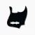 Allparts PG-0755-033 Pickguard for Jazz Bass - Black 3-Ply (B/W/B) .090