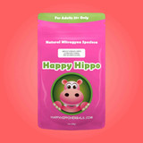 Happy Hippo Super Red Horn Kratom Powder (Smiley Horned Hippo)