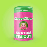 Happy Hippo Elite White Maeng Da Tea Cut Kratom (Rockstar Hippo)