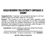 Kraken Gold Reserve Kratom Tea Capsules
