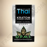 O.P.M.S Kratom Silver Green Vein Thai Capsules Bag