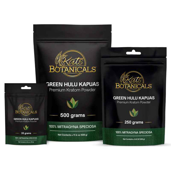 Kats Botanicals Green Hulu Kapuas Kratom Powder