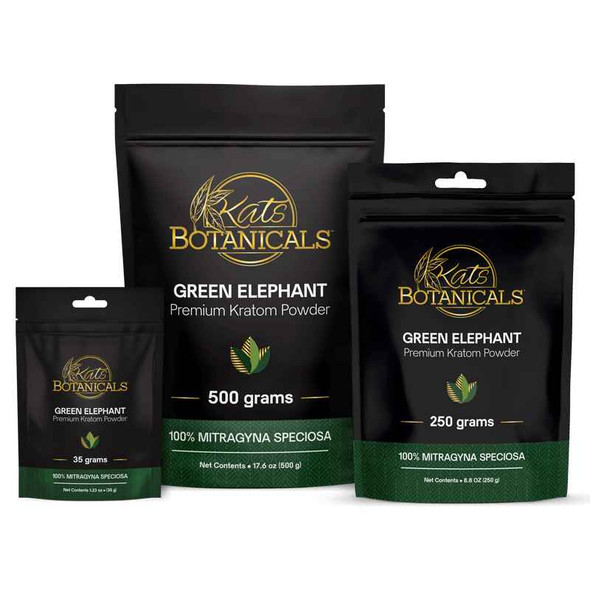 Kats Botanicals Green Elephant Kratom Powder