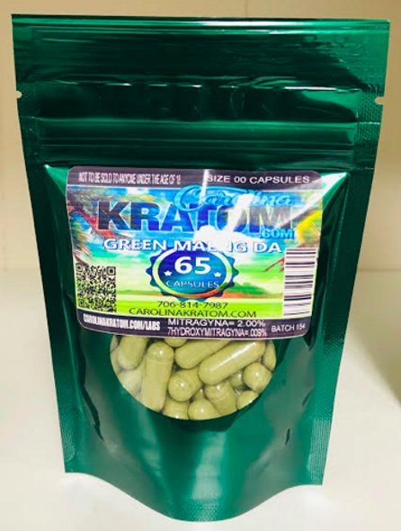 Carolina Kratom Green Maeng Da Capsules (0.5 gram)