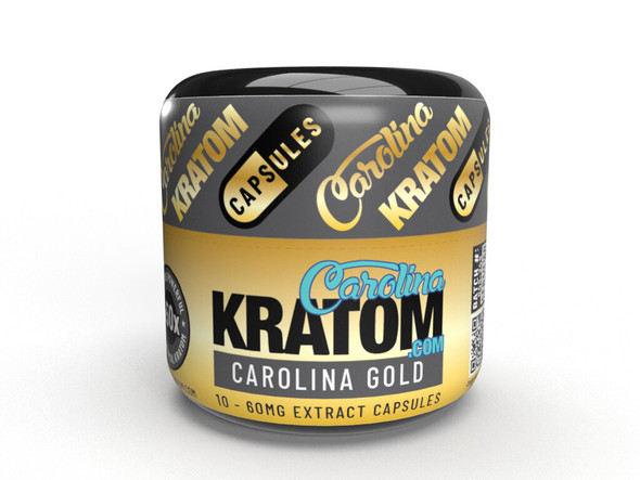 Carolina Kratom Gold Extract Capsules (10 packs)