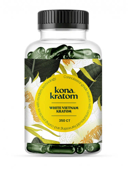 Kona Kratom White Vietnam Capsules