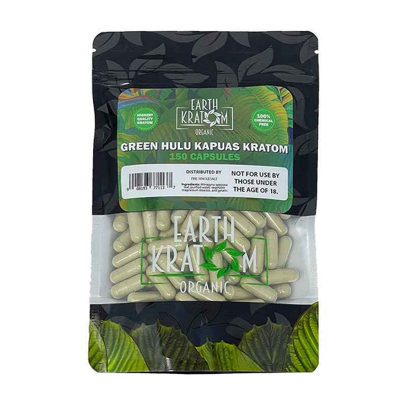 Earth Kratom Green Malay Capsules