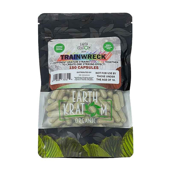 Earth Kratom Trainwreck Capsules