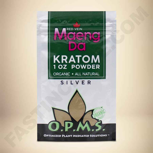 O.P.M.S Kratom Silver Red Vein Maeng Da Powder