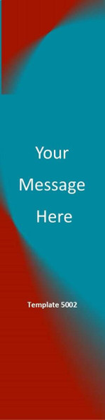 Red/Blue Abstract Background 2.75 x 8.5 Personalized Premium 16pt Custom Bookmarks