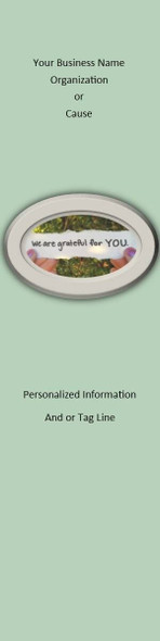 Grateful for You 2.75 x 8.5 Personalized Premium 16pt Custom Bookmarks