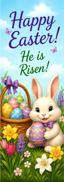 Happy Easter He Is Risen Personalized Bookmark