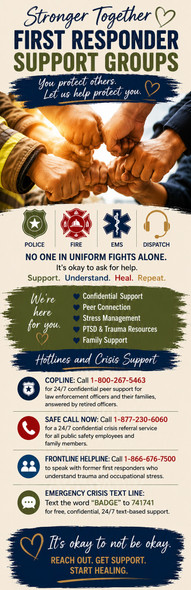 Support groups information bookmark for community outreach and resource tables