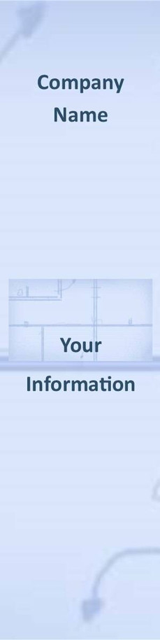 Business, Blueprint Theme 2.75 x 8.5 Personalized Premium 16pt Custom Bookmarks