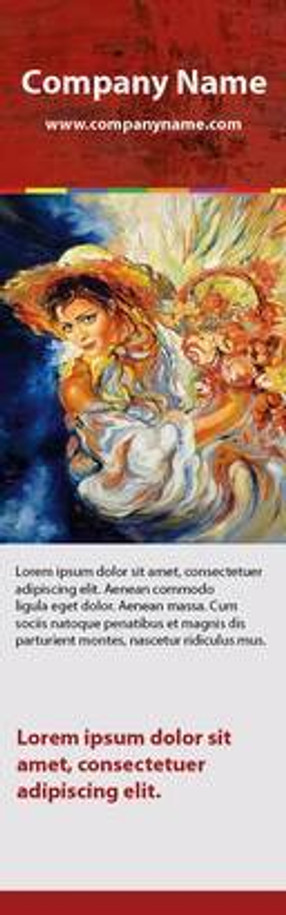 Artist/Painter Theme 2.75 x 8.5 Personalized Premium 16pt Custom Bookmarks