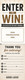Back of Enter to Win coupon bookmark with drawing information and raffle entry form