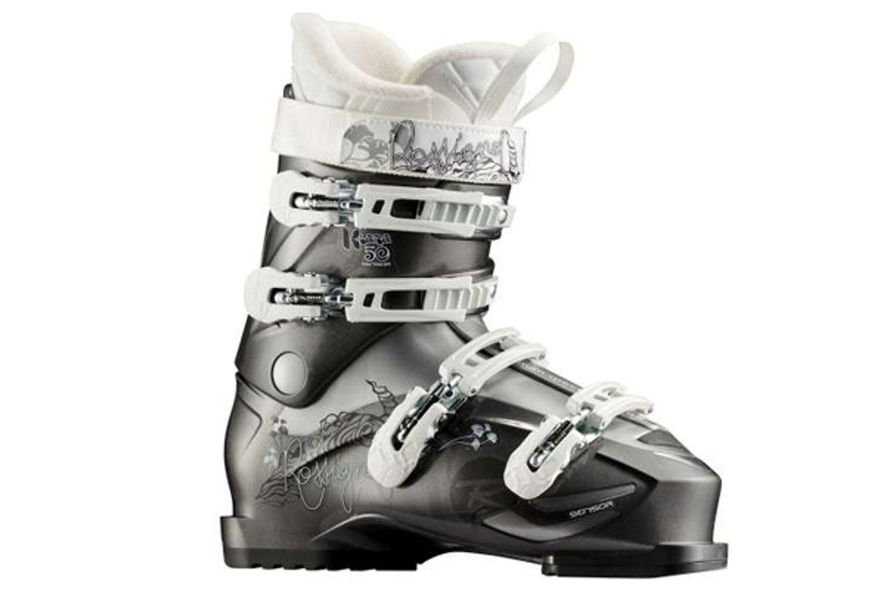 ロシニョール　ROSSIGNOL KIARA SENSOR 50 (WHITE) Rossignol Kiara Sensor 50 Womens Ski Boots 2012 | GetBoards.com