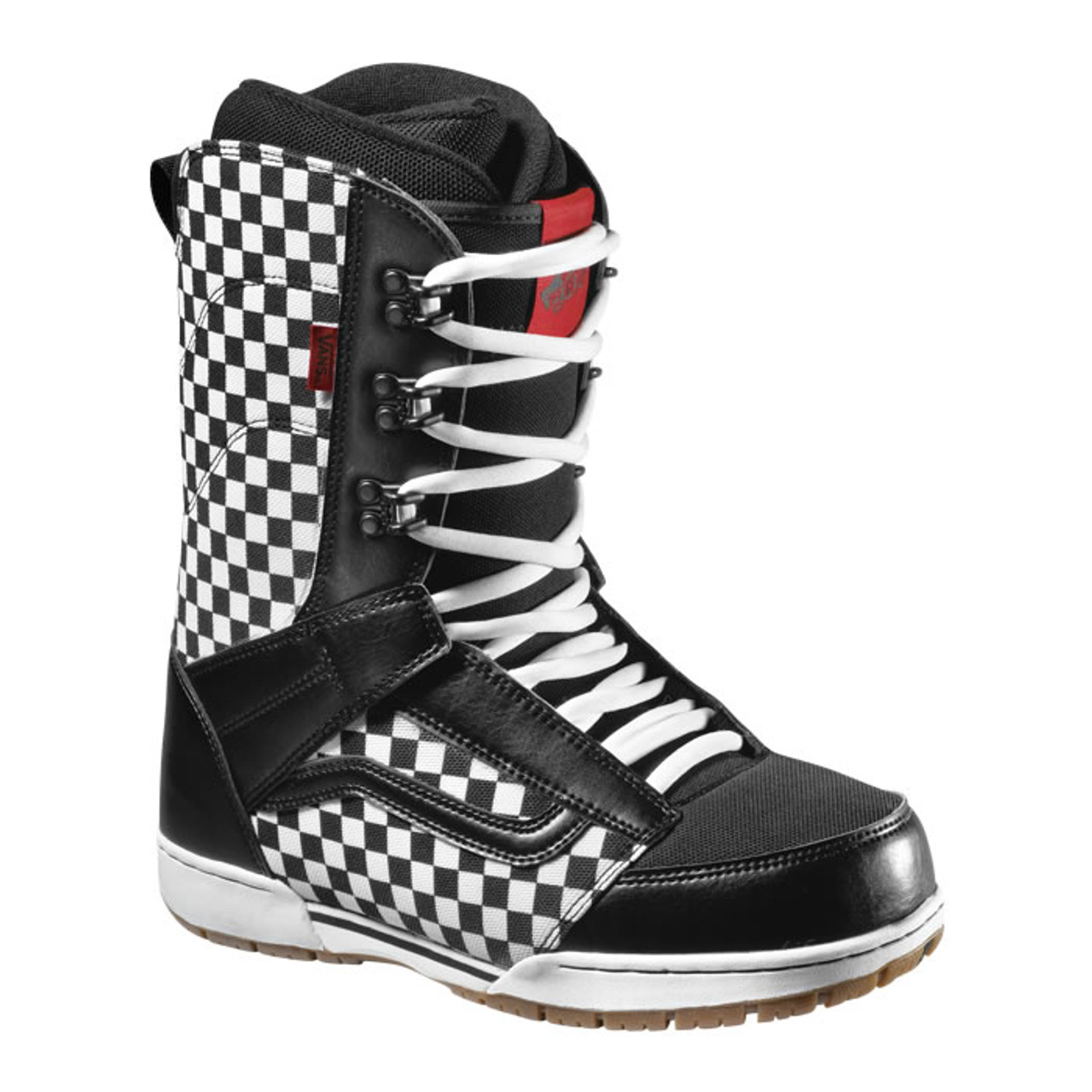 vans checkered snowboard boots